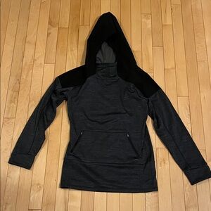 The North Face Black and Gray Hoodie Jacket Womens Size Small